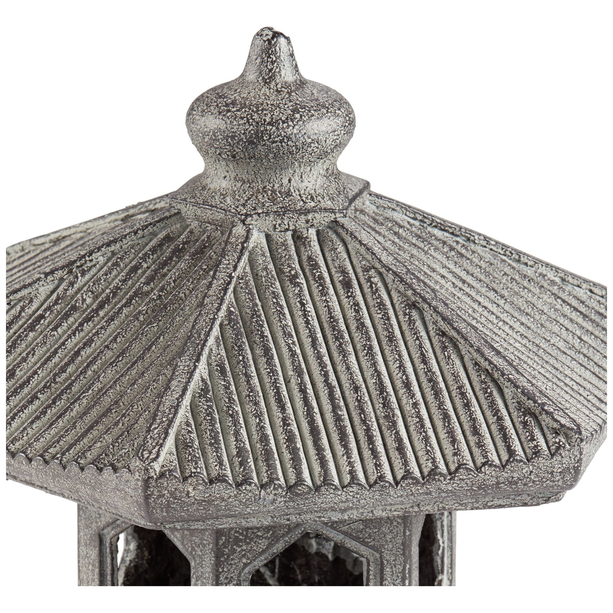 John Timberland Pagoda Statue Sculpture Asian Japanese Garden Decor Indoor Outdoor Front Porch Old Faux Stone Finish 16 1/2" Tall