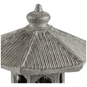 John Timberland Pagoda Statue Sculpture Asian Japanese Garden Decor Indoor Outdoor Front Porch Old Faux Stone Finish 16 1/2 Tall