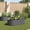 Grey, variant on vidaXL Raised Garden Bed Raised Flower Bed Raised Garden Box Galvanized Steel