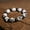 Retro white, variant on Imitation yak bone carving skull bracelet Retro hip-hop punk style Halloween bracelet Antique resin beaded bracelet,Retro white