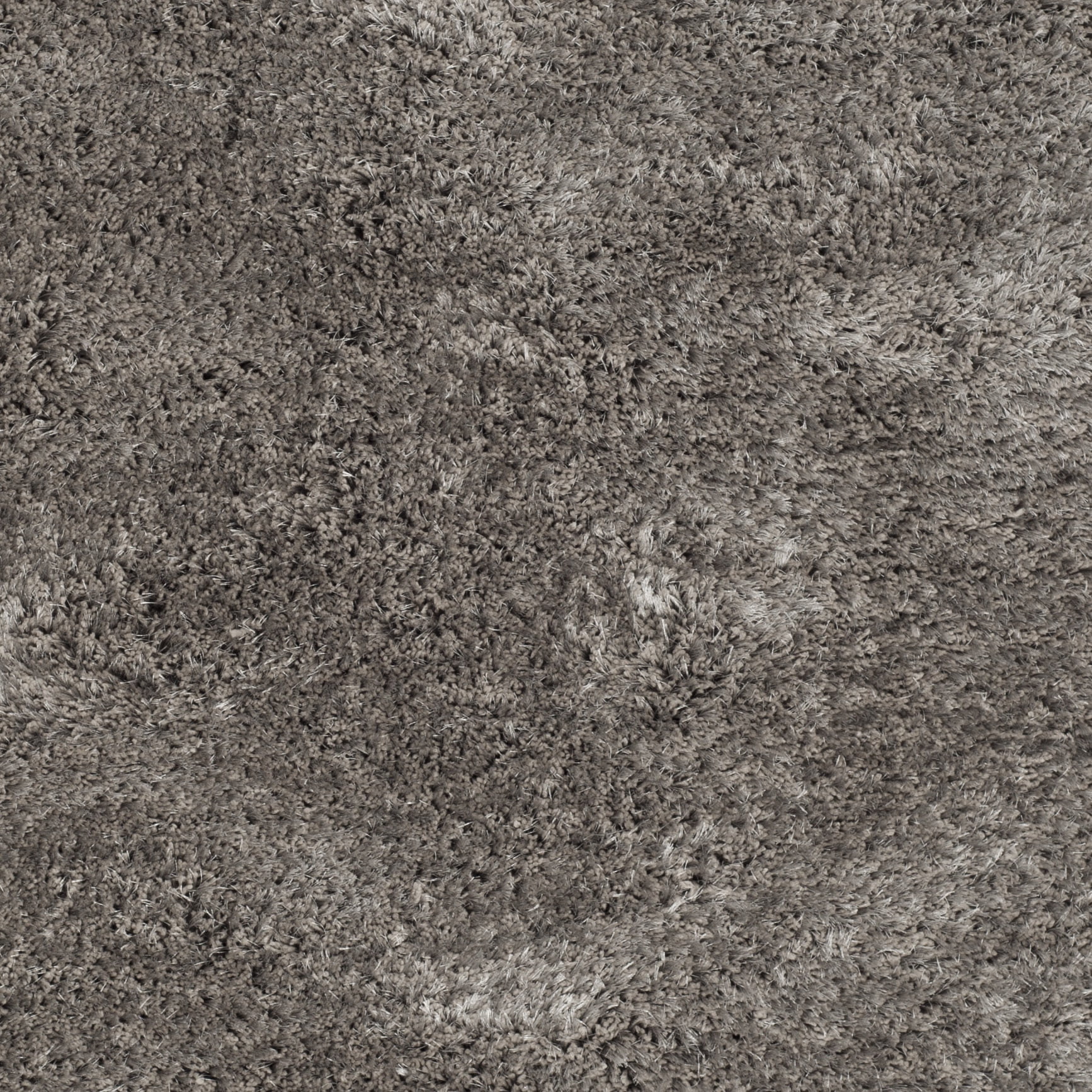 SAFAVIEH Henley Solid South Beach Polyester Shag Area Rug, Silver, 2' x 3'