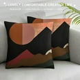thumbnail image 3 of JEUXUS  Boho Modern Art Sun Moon Decorative Throw Pillow Covers, Minimalist Mountain Landscape Pillow Cases Cushion for Bedroom Living Room, Boho Nature Gifts for Girls Women,, 3 of 5