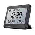 thumbnail image 3 of Reloj despertador Azan, reloj de oración musulmán islámico, calendario decorativo con 8 sonidos de oración. Pantalla en blanco y negro, 3 of 9
