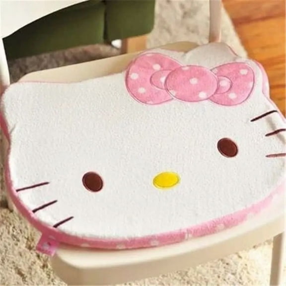 Hello Kitty cute creative sweet cartoon embroidery simple fashion thickened soft comfortable office chair decorative cushion