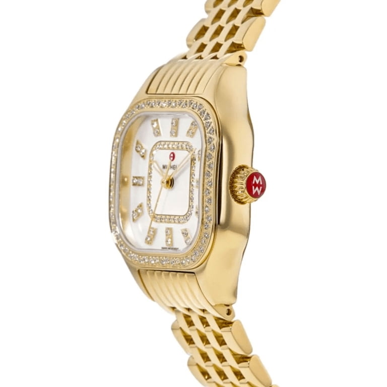 Michele Meggie Diamond Mother of Pearl Dial Gold-tone Steel  display picture 1