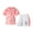 Orange, variant on Emy Dola Little and Big Girls Athletic Outfits 2 Piece Summer Sports Suit Quick Dry Short Sleeve T-Shirts Mesh Shorts Sets Size 4-12Y