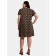 thumbnail image 3 of Terra & Sky Women’s Plus Pintuck Dress, Sizes 0X-5X, 3 of 4