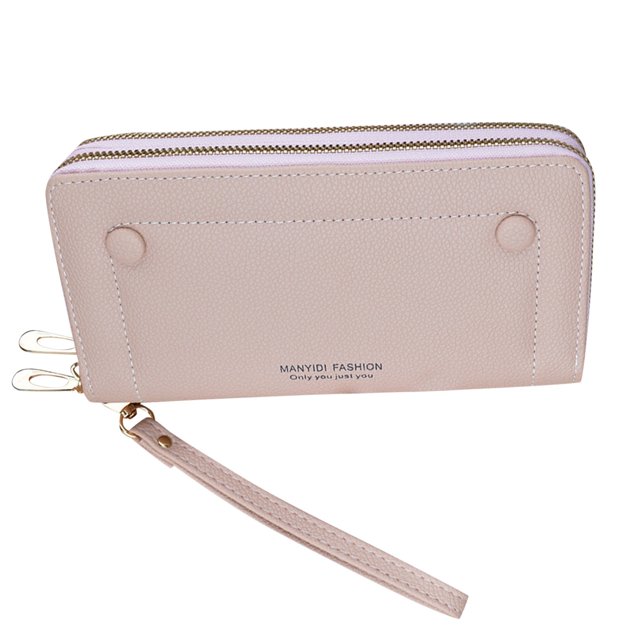 fashion women long wallet artificial leather women open purse multiple