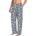 thumbnail image 2 of Xecao Poodle Dog Men's Straight Lounge Pajama Pants: The Ultimate in Comfortable Sleepwear, 2 of 9