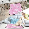 thumbnail image 7 of Qxltty Pink Gingham Love Pattern Cat litter Pads Pet Set of 2 Diaper Mats Center Anti-leakage Layer Absorbent Soft and Comfortable, 7 of 7