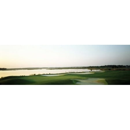 Golf course at the coast Ocean City Golf & Yacht Club Ocean City Worcester County Maryland USA Canvas Art - Panoramic Images (36 x