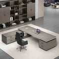 thumbnail image 4 of Mobile Study Office Desks Computer Drawers Reception Luxury Office Desks Conference Standing Scrivania Con Cassetti Furnitures My Lux Decor Round, 4 of 7
