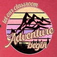 thumbnail image 6 of Wild Bobby Let Our Classroom Adventure Begin Mountain Sunset Light Colors Pop Culture Men Premium Tri Blend Tee, Vintage Red, Medium, 6 of 6