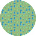 thumbnail image 1 of Ahgly Company Indoor Round Patterned Pastel Green Area Rugs, 6' Round, 1 of 6