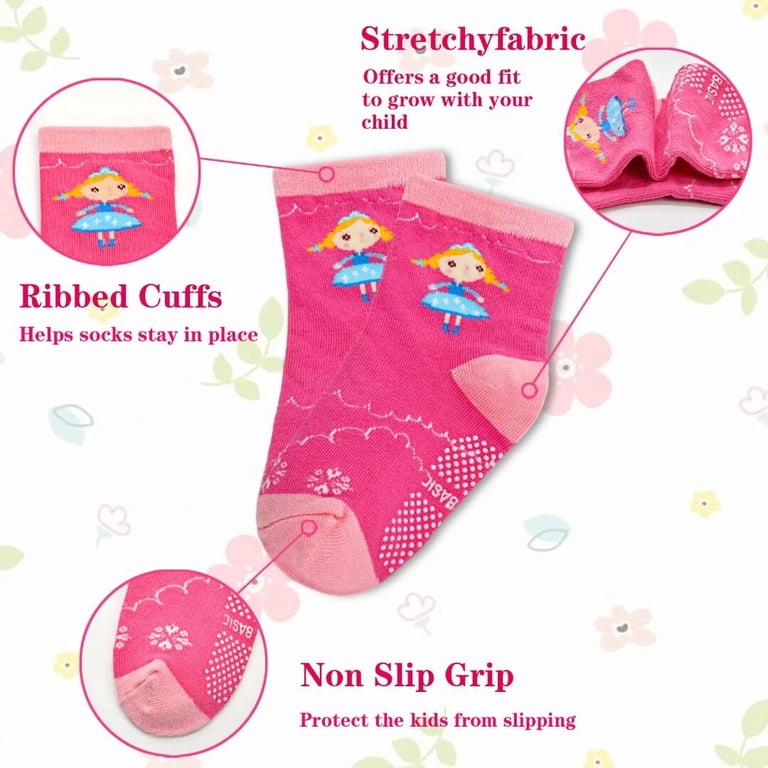 Tphon Girls Crew Grip Socks 12-Pair Pack photo 2