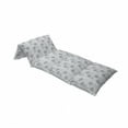 thumbnail image 4 of Abstract Floor Pillow Lounger Cover, Circular Round Pastel Toned Lilac Flower Pattern Design, Nap Mat Printed Fabric Case for 5 Pillows, 88" x 36", Pale Peach Blue Grey, by Ambesonne, 4 of 5