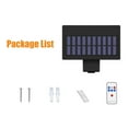 thumbnail image 2 of Labymos Solar-Powered Outdoor LED Street Light with Remote Control and Motion Sensor, Energy-Efficient, White/Warm White, 90 LEDs, 3W, 552.2LM, Black, PET Polysilicon, 8.5H Charging, 2 of 6
