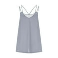 thumbnail image 3 of Aloohaidyvio Tank Tops for Women ,Womens Summer Solid Color Sports Sleeveless Loose Top V-Neck Camisole Tank Top, 3 of 5