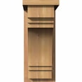 thumbnail image 2 of 7 1/2"W x 14"D x 18"H Pescadero Smooth Corbel w/Backplate, Western Red Cedar, 2 of 9