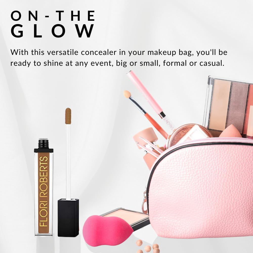 Flori Roberts Corrective Concealer, Long Lasting & Full Coverage Makeup for Deeper Skin Tones Women