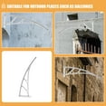 thumbnail image 3 of ETHZZLE Door Awnings Bracket Reinforced Universal Design White PVC 1Pcs for Home Use, 3 of 8