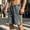 Blue, variant on Mens Baggy Jean Shorts with Pockets Drawstring Mid Waist Straight Leg Short Denim Jorts Elastic Waist Denim Solid Casual Outfits Black XL