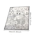 thumbnail image 3 of DIY Coloring Blankets for Adults Kids, 50"×60" Large Washable Reusable Color Blanket with Markers 24pc, Creative Personalized Blanket for Indoor Outdoor Art Painting Activity, 3 of 7