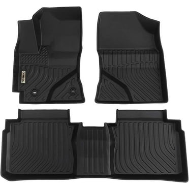 Black Floor Mats Liners Replacement for Toyota Corolla 2014-2019 Heavy Duty All Weather Guard Front and Rear Car Carpet-Custom Fit-Tough/Durable/Odorless (NOT FIT Corolla Hatchback Model)