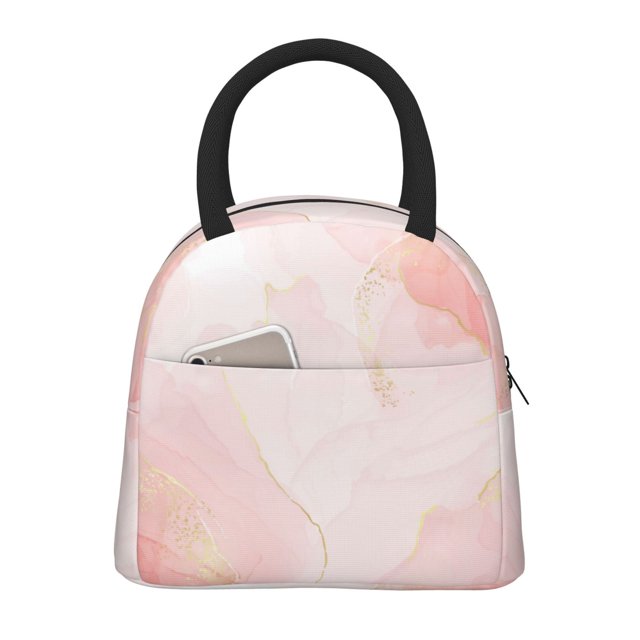 Disketp Marble Bolsa Térmica para Almuerzo, Lonchera con Abertura Amplia y Gran Capacidad, Organizador Reutilizable para Mujeres, Hombres y Adultos