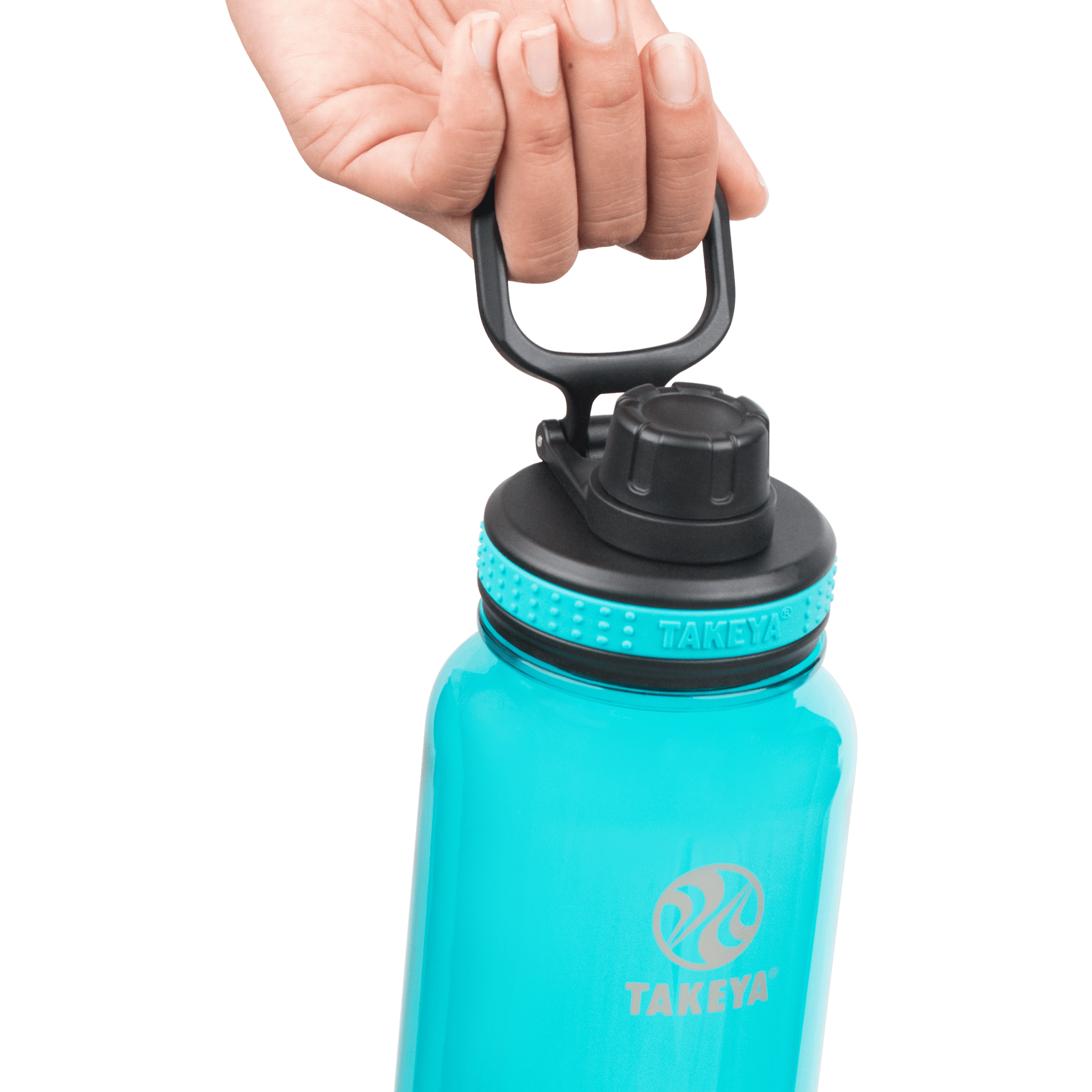 Takeya Motivational Tritan Straw Water Bottle, 64 oz, Flutter Pink