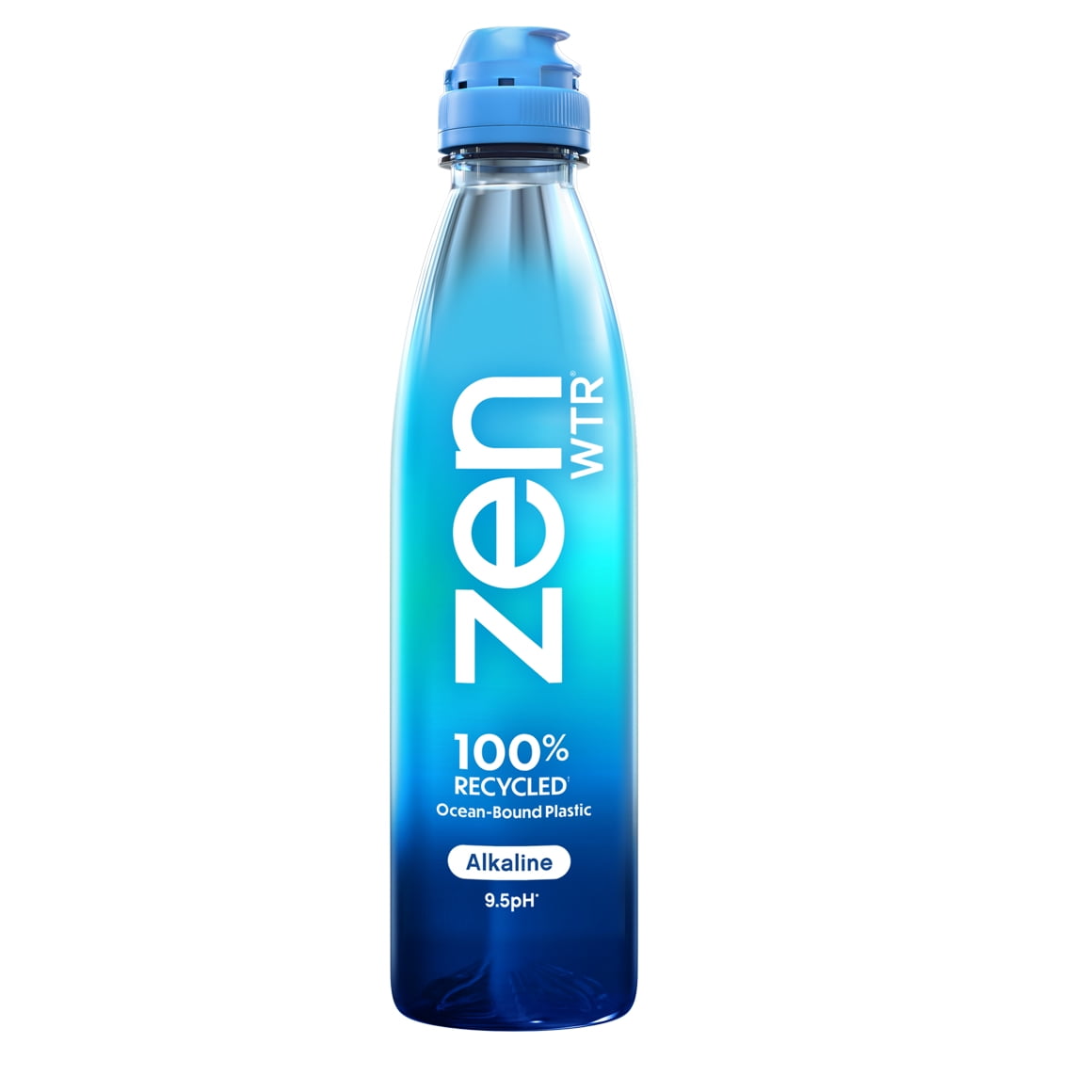ZenWTR Ultra-Pure, Vapor Distilled Water, 23.7 Oz (Pack of 12) Bottled Water, 9.5 pH Alkaline Water with Electrolytes for a Crisp, Refreshing Taste