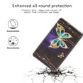 thumbnail image 3 of Galaxy Tab A 8.0 (2019) Case T290 T295, Allytech Slim Cute Pattern PU Leather Folio Stand Cards Slots Wallet Case Cover for Samsung Tab A Without S Pen 8.0 Inch Tablet T290 T290, Gold Butterfly, 3 of 4