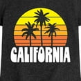 thumbnail image 3 of Instant Message - California Retro Sunset - Toddler & Youth Girls Short Sleeve Graphic T-Shirt, 3 of 6