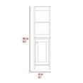 thumbnail image 5 of Knubmt 1 Door Bathroom Cabinet with 2 Inner Shelves and 2 Open Shelves, 59" H Wood Storage Cabinet for Living Room, Light Gray, 5 of 7