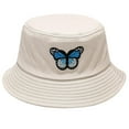 thumbnail image 2 of Mens Bucket Hat Harpily Womens Butterfly Print Sun Protect Polyester Lightweight Fabric Casual Foldable Summer Beach Outdoor Sun Hat, 2 of 3