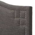 thumbnail image 2 of Skyline Decor Dark Grey Fabric Upholstered Full Size Headboard, 2 of 3