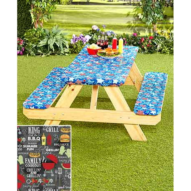 3 Piece Picnic Table Covers Grill King