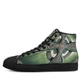 thumbnail image 3 of Irish Celtic Cross St Patricks Day High Top Canvas Shoes Sneakers Black Size 11.5, 3 of 7