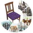 thumbnail image 7 of Logiee Purple Leopard Print Square Chair Seat Covers, Stretch Chair Seat Covers,Seat Chair Slipcover, Non-Slip Chair Slipcover,Furniture Protector for Indoor and Outdoor-Four Pieces, 7 of 7