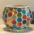 thumbnail image 3 of Candelabro de mosaico Colco Porta vela Colorido, 3 of 8
