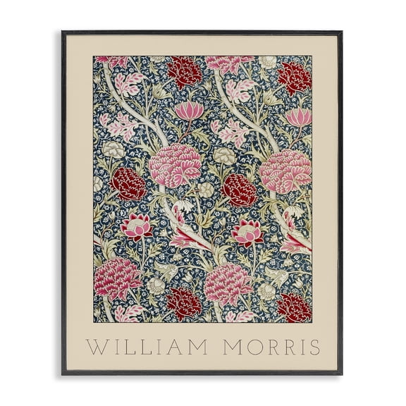 Stupell Industries Bohemian Ornate Intertwined Flower Classic Black Framed Giclee Art, 11 x 14, by Lil' Rue