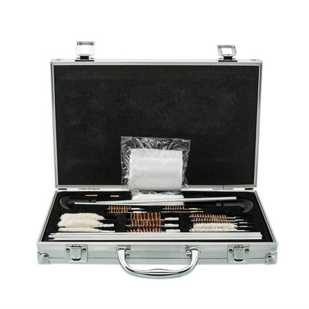 UBesGoo 126pcs Pro Universal Gun Cleaning Kit, with Carry Case, for Rifle Pistol Shotgun Firearm (Best Rifle Cleaning Rod)