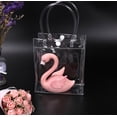 thumbnail image 3 of 50 PCS Clear Plastic Gift Bags with Handles, Reusable Party Favor Bags with Ribbon Transparent Gift Wrap Bags Bulk for Weddings Birthdays, 3 of 4