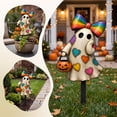 thumbnail image 4 of DefiDgd Halloween Ghost Metal Yard Stake,Vintage Rustic Style Outdoor Ghost Decor for Halloween Fall Porch Lawn Flower Bed Garden Holiday Party Home Decoration(D), 4 of 6