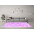 thumbnail image 3 of Ahgly Company Machine Washable Indoor Rectangle Abstract Purple Modern Area Rugs, 5' x 8', 3 of 4
