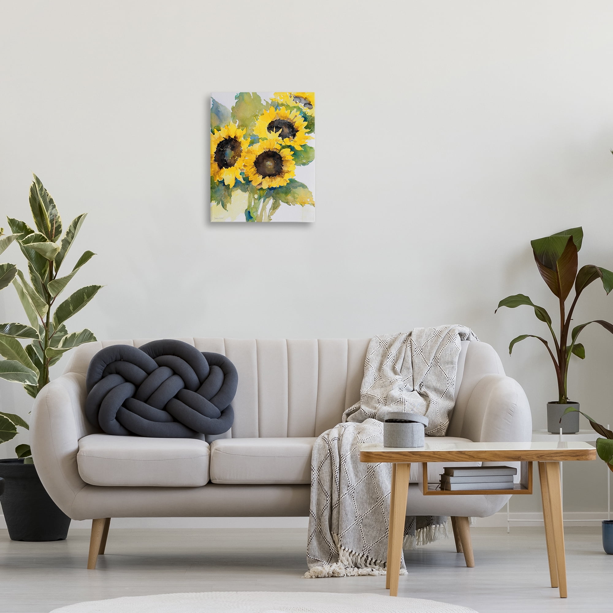 Stupell Industries Blooming Sunflower Bundle Botanical & Floral Painting Gallery Wrapped Canvas Art Print Wall Art, 16 x 20