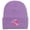 Purple, variant on Breast Cancer Awareness Ribbon Embroidered Long Beanie