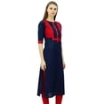 thumbnail image 1 of Phagun Kurti en Coton Ethnique Indien pour Femmes, Tunique Décontractée, Kurta Droite, 1 of 2