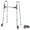 Gray, variant on Naipo Compact Folding Walker with Trigger Release and Glide Skis for Seniors Elderly, 5 Inches Front Wheels Support Up to 300lbs, Silver