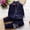 Blue, variant on KDFJPTH Toddler Girl Outfits 2Pcs Boy Dress Tuxedo Formal Suits Long Sleeve Shirt Pants Kids Clothing Sets